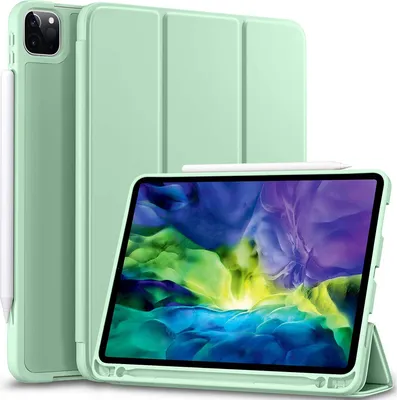 Obrázek produktu pro Obal kompatibilní s iPad Pro 11 (2020 a 2018), ochranné pouzdro z TPU se slotem na tužku pro iPad Pro 11 palců [Podpora pro Apple Pencil 2. generace] [Automatické zapínání/vypínání displeje] [Kompletní ochrana]