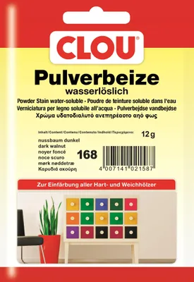 Produktbild von Clou Pulverbeize 12 g nussbaum dunkel