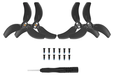 Image de Pour drone DJI Avata 2 2x Sunnylife Hélice de rechange colorée à 3 pales Noir