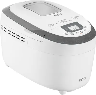 Produktbild von ECG PCB 82120 | Brotbackautomat | Backform für Brot bis zu 1250 g | 850 W | Brotbäcker | Weiß |
