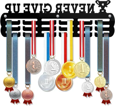 Productafbeelding van Medaille Hanger - Muurophanging Trofee - Prestaties Tonen - Duurzame Acrylconstructie - 30 cm - Zwart