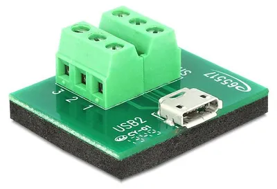 Immagine prodotto di Delock Adapter Micro USB Buchse > Terminalblock 6 Pin
