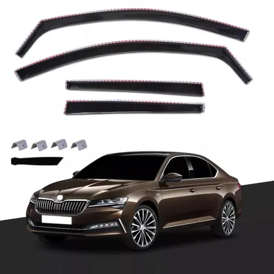 Obrázok produktu pre Sada 4 bočných deflektorov pre ŠKODA SUPERB od roku 2015