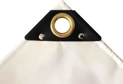 Zdjęcie produktu dla biała plandeka PVC 650 g/m² 5 x 8 m (40 m²)