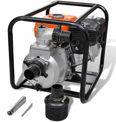 Produktbild von Benzinbetriebene Wasserpumpe – 4-Takt-Motor, 4800 Watt – 80 mm Anschluss, mit einer Förderhöhe von 30 Metern