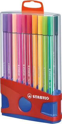 Produktbild von STABILO Pen 68 – Filzstift – ColorParade – 20er-Set – Rot