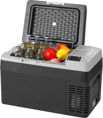 Zdjęcie produktu dla Przenośna lodówka samochodowa, lodówka samochodowa 12 V, jednostrefowy zamrażalnik 25 l/26,4 QT, regulacja temperatury od -20°C do 20°C, lodówka kompresorowa do domu, na zewnątrz, na kemping, do kampera, do samochodu