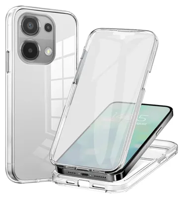 Produktbild von 360 Grad Handyhülle für Xiaomi Redmi Note 13 Pro Case Cover Hülle Bumper Rundum Schutzhülle Smartphone Schutz Transparent
