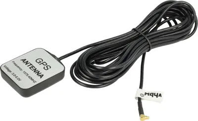 Produktbild von vhbw GPS Antenne kompatibel mit Delorme Blue Logger GPS Navi mit MMCX-Anschluss - Magnetfuß, 5 m, Schwarz