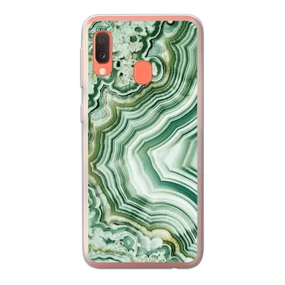 Produktbild von MuchoWow® Handyhülle Schutzhülle Hülle für Samsung Galaxy A20e Natursteine - Grün - Gesteine und Mineralien Silikon Softcase Handy Hülle - Abdeckung