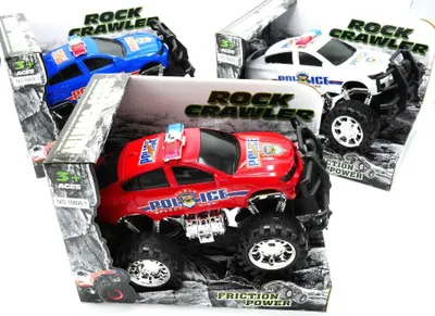 Produktbild von Jonotoys Rock Crawler Polizeiauto in 3 verschiedenen Farben