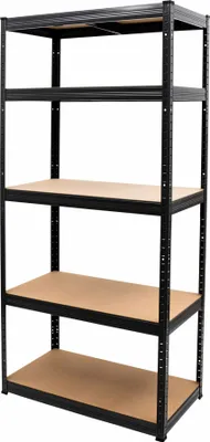 Immagine prodotto di Scaffale a ripiani STIER, portata per ripiano 350 kg, portata per campata 1750 kg, A x L x P 1800 x 900 x 450 mm, robusto telaio in acciaio, 5 ripiani