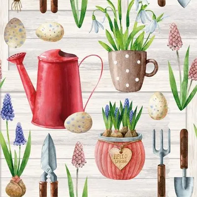 Produktbild von Servietten 33x33 cm - Hello Spring