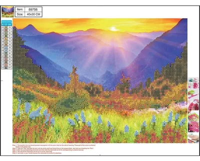 Zdjęcie produktu dla Mozaika diamentowa 5D Góry 30x40 cm