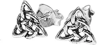 Produktbild von Paar 925 Sterling Silber Keltische Gothic Knoten Danu Ohrstecker 7153