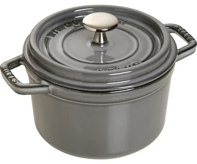 Produktbild von Staub Cocotte, Einzelpfanne, Grau, Eisenguss, 1,4 l, 1 Stück(e), 16 cm