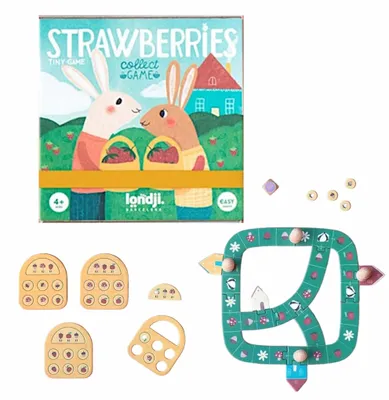 Productafbeelding van Mini strategisch spel "Aardbeien" - Londji, geschikt voor kinderen vanaf 4 jaar
