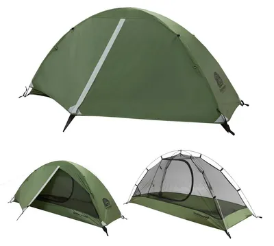 Produktbild von Rucksackzelt Einpersonenzelt Trekkingzelt - 220 x 81 x 91 cm - 1,8 kg - Wasserdicht - Mit Zeltsack