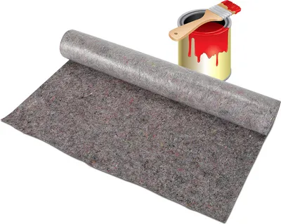 Zdjęcie produktu dla Clanmacy, 2 sztuki flizelin malarskiej 220 g/m², rolka 50 m, flizelina ochronna, antypoślizgowa