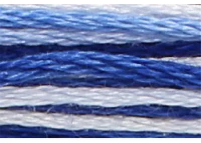 Productafbeelding van Anchor Sticktwist 8m, blauwe ombre, katoen, kleur 1210, 6-draads