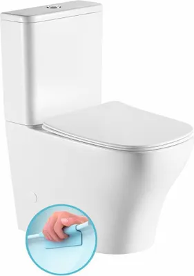 Produktbild von Sapho BELLO RIMLESS Kombi-WC, Abgang senkrecht/waagerecht, weiß