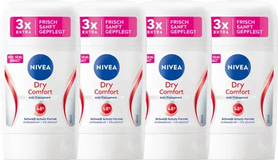 Obrázok produktu pre Nivea Deo Stick Dry Comfort Plus Anti Transpirant 50ml 4er Pack