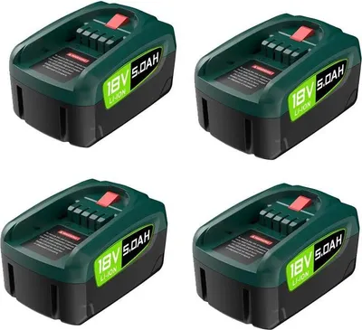 Produktbild von Wiederaufladbare Batterie, 5000mAh, 18V Kompatibilität, 4PACK Batterie