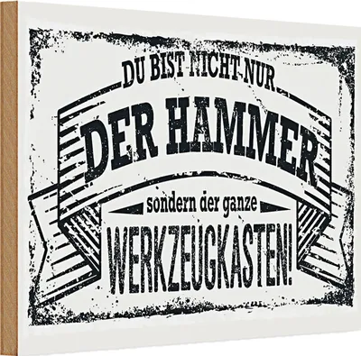 Produktbild von Holzschild Spruch 30x20cm Du bist nicht nur