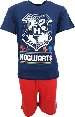 Produktbild von Harry Potter Hogwarts Kinder Jugend Schlafanzug Pyjama – Blau / 134/140