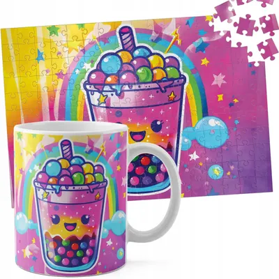 Zdjęcie produktu dla Zestaw Kubek + Puzzle 110El - Szejk Tęcza Kubek