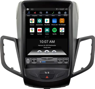 Produktbild von Für Ford Fiesta MK7 08-17 9.7" Touch Android Autoradio GPS Navigation CarPlay