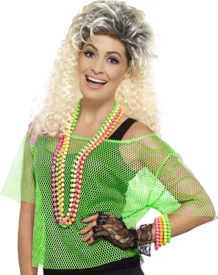 Produktbild von Neon Party Netzoberteil grün