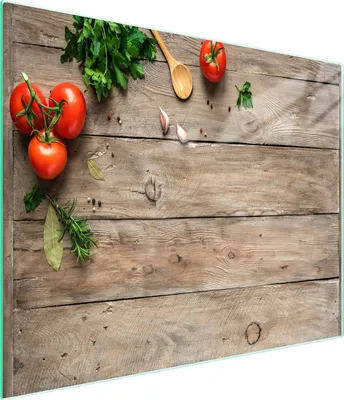 Obrázek produktu pro Skleněná krájecí deska 52x30 dřevo
