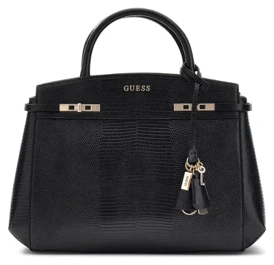 Produktbild von Guess Melinda Triple Compartment Satchel In Black For Women – 35x25x12 CM / Black