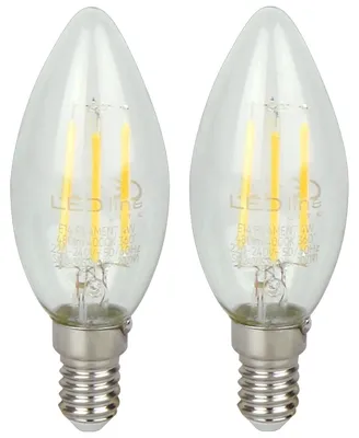 Produktbild von LED Line E14 LED-Lampe B35 4W 480lm 2700K warmweiß 2 Stück