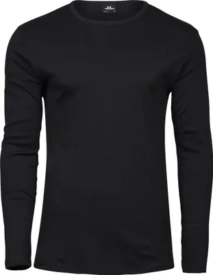 Imagen del producto de Camiseta de manga larga para hombre, confeccionada con tejido interlock de la marca Tee Jays