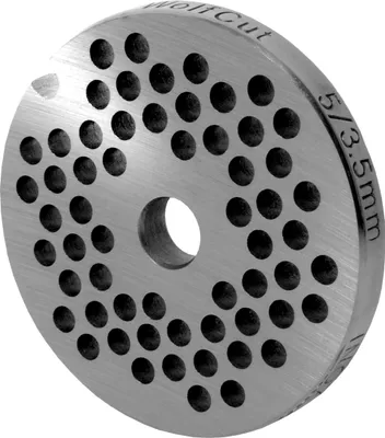Produktbild von Fleischwolfscheibe, Lochscheibe aus Inox Stahl Größe 5 in 3,5 mm Bohrung von WOLFCUT