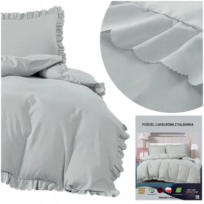 Image de Parure de lit Łóżkoholicy Jowita 09 140x200cm microfibre volants