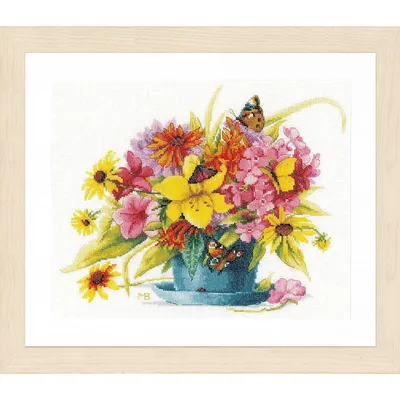Produktbild von Lanarte Kreuzstich Set "Farbperfektion Marjolein Bastin" Zählmuster, 37x31cm