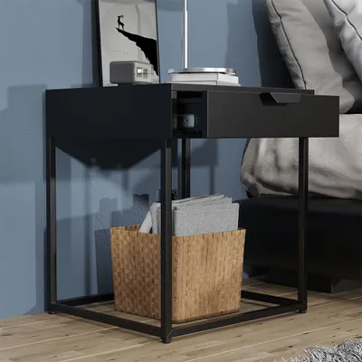 Produktbild von VCM Nachtschrank | Beistelltisch | Nachttisch | Maße ca. H. 50 x B. 43 x T. 41 cm - Flokas S