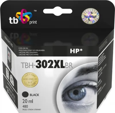 Produktbild von TB Print Ink for HP DJ 1110/2130 TBH-302XLBR black refabrykowany
