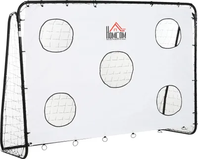 Image de But de football - But d'entraînement - 240 × 88 × 174 cm - Entraînement à la précision et au tir - Blanc