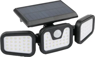Produktbild von LED-Solarlampe, Solarleuchte mit Bewegungsmelder SUNARI FLS-03 74*SMD PIR 8W 600lm 6000K 2400mAh Li-Ion Forever Light