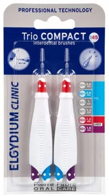 Produktbild von Elgydium Klinik Trio Compact 145 Interdentalbürste, 1 Packung, 2 Stück