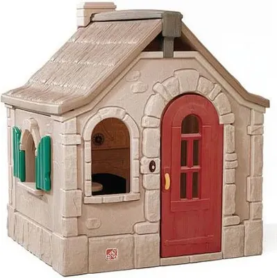 Image de Step2 Maison du garde forestier Maison de jeu de jardin, marron ; 795900