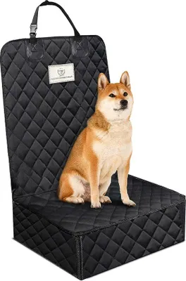 Produktbild von Famanu Autositzbezug für Hunde - Wasserdicht, 60 x 47 x 47 cm - Schwarz