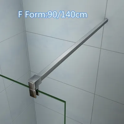 Produktbild von F Form:90cmHaltestange Stabilisator Stabilisierungsstange für Walkin Duschwand Dusche