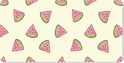 Produktbild von MuchoWow® Mauspad Mousepad Design - Muster - Wassermelone 60x30 cm - Mousepads - Maus Mat - Pad - Mausunterlage - Nachhaltig