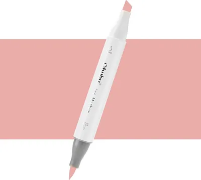 Zdjęcie produktu dla OHUHU dwustronny marker alkoholowy Brush & Chisel, E050 Lipstick Natural