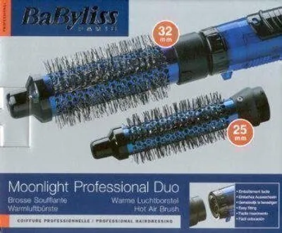 Produktbild von Babyliss 2602 Moonlight Professional DUO Heißluftbürste, 300 Watt, Lockenbürstenaufsatz
